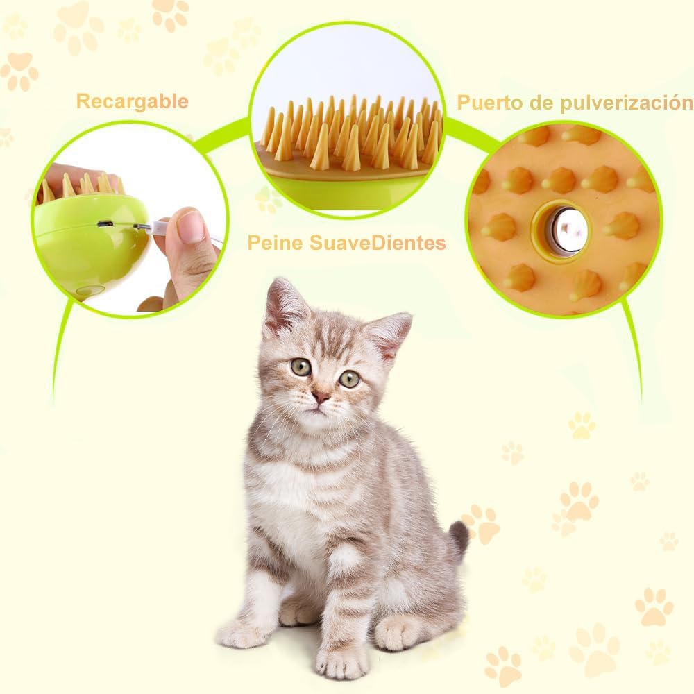 "CEPILLO VAPORIZADOR QUITA PELO PARA MASCOTAS" 🐈🐕🌊 (OFERTA 2x1) "PAGA 1 Y TE ENVIAMOS 2"🤩