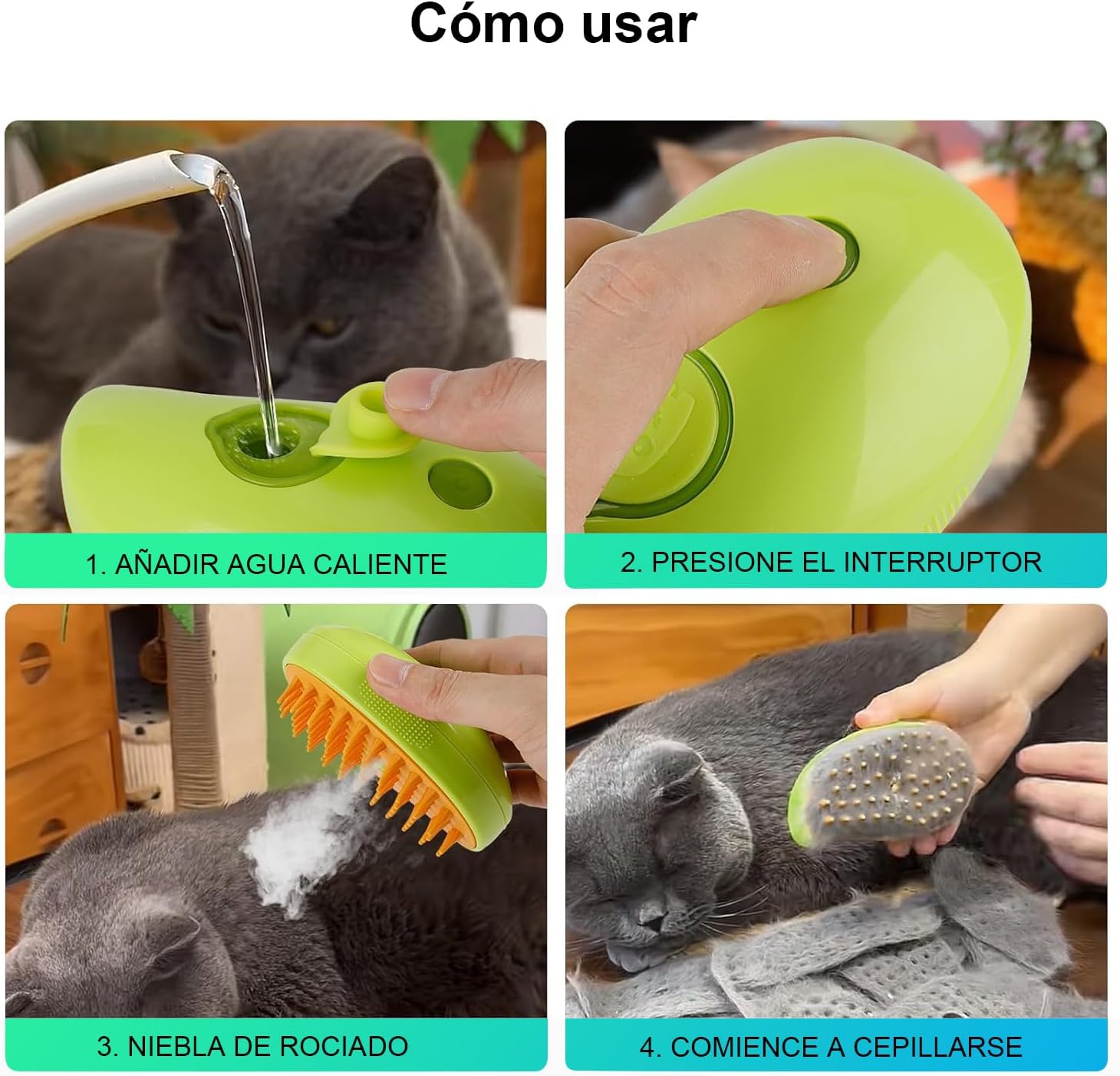 "CEPILLO VAPORIZADOR QUITA PELO PARA MASCOTAS" 🐈🐕🌊 (OFERTA 2x1) "PAGA 1 Y TE ENVIAMOS 2"🤩